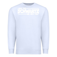 White may the schwartz be with you Premium Sweatshirt - artisFamous