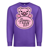 Purple pig piggy costume Premium Sweatshirt - artisFamous