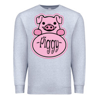 Heather Grey pig piggy costume Premium Sweatshirt - artisFamous