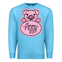 Ocean Blue pig piggy costume Premium Sweatshirt - artisFamous