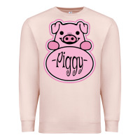 Pale Pink pig piggy costume Premium Sweatshirt - artisFamous
