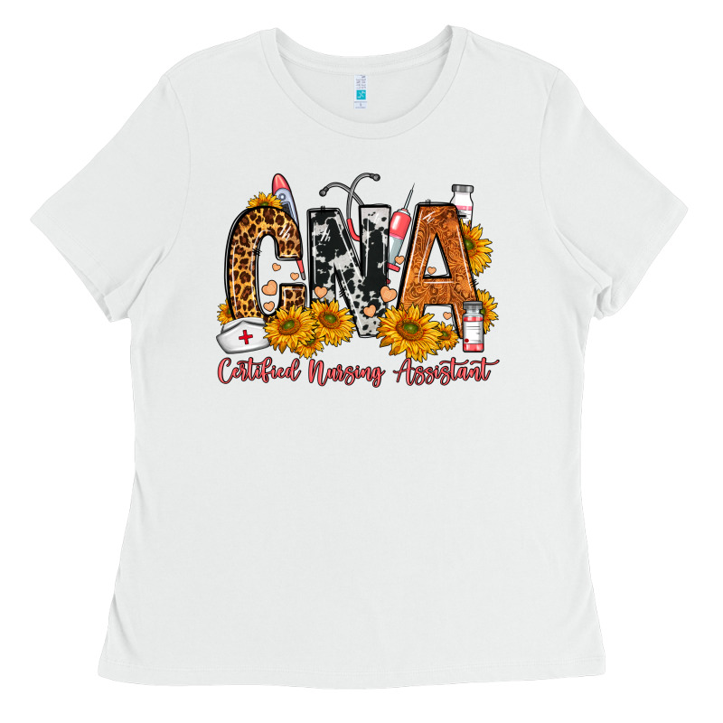 Cna Certified Nursing Assistant Ladies Tee by FaDigitalArtStudio | Teevron