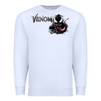 White VENOM THE MOVIE Premium Sweatshirt - artisFamous