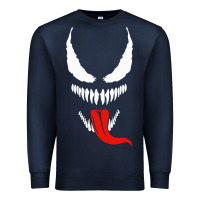 Navy VENOM THE MOVIE Premium Sweatshirt - artisFamous