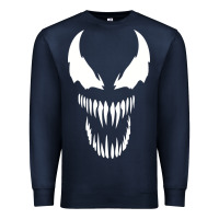 Navy VENOM THE MOVIE Premium Sweatshirt - artisFamous