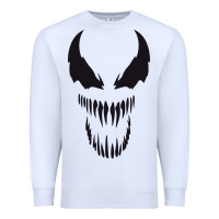 White VENOM THE MOVIE Premium Sweatshirt - artisFamous
