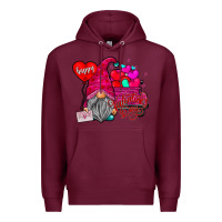 Burgundy happy valentines day Premium Hoodie - SublimationCraftShop