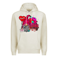 Oatmeal Heather happy valentines day Premium Hoodie - SublimationCraftShop