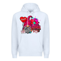 White happy valentines day Premium Hoodie - SublimationCraftShop
