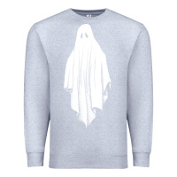 Heather Grey sheet ghost Premium Sweatshirt - artisFamous