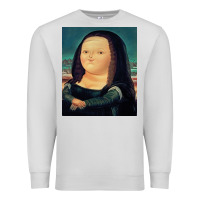 Dove Grey fernando botero mona lisa Premium Sweatshirt - artisFamous