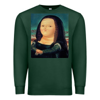 Sports Green fernando botero mona lisa Premium Sweatshirt - artisFamous