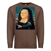 Chestnut fernando botero mona lisa Premium Sweatshirt - artisFamous