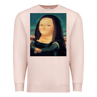 Pale Pink fernando botero mona lisa Premium Sweatshirt - artisFamous