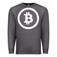 Charcoal Heather bitcoin Premium Sweatshirt - artisFamous
