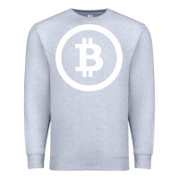 Heather Grey bitcoin Premium Sweatshirt - artisFamous