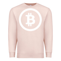 Pale Pink bitcoin Premium Sweatshirt - artisFamous