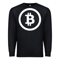 Black bitcoin Premium Sweatshirt - artisFamous
