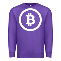 Purple bitcoin Premium Sweatshirt - artisFamous