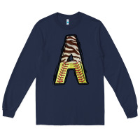 Navy softball alphabet a Long Sleeve Tee - CowhideDigitalArt