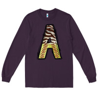 Plum softball alphabet a Long Sleeve Tee - CowhideDigitalArt