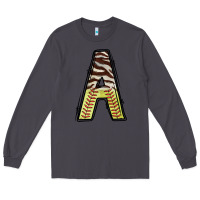 Smoke softball alphabet a Long Sleeve Tee - CowhideDigitalArt