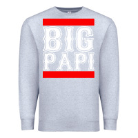 Heather Grey big papi Premium Sweatshirt - artisFamous
