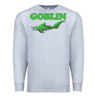 Heather Grey goblin shark t shirt   i love goblin shark shirt ugly animal Premium Sweatshirt - artisFamous