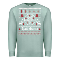 Seafoam hail santa ugly christmas sweater   sweatshirt Premium Sweatshirt - artisFamous