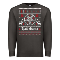Smoke hail santa ugly christmas sweater   sweatshirt Premium Sweatshirt - artisFamous
