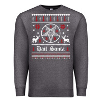 Charcoal Heather hail santa ugly christmas sweater   sweatshirt Premium Sweatshirt - artisFamous