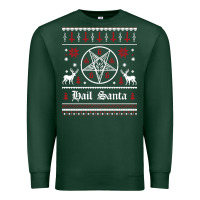 Sports Green hail santa ugly christmas sweater   sweatshirt Premium Sweatshirt - artisFamous