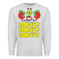 Dove Grey mr krabs love money Premium Sweatshirt - artisFamous