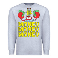 Heather Grey mr krabs love money Premium Sweatshirt - artisFamous