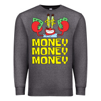 Charcoal Heather mr krabs love money Premium Sweatshirt - artisFamous