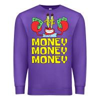 Purple mr krabs love money Premium Sweatshirt - artisFamous