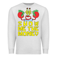 Oatmeal Heather mr krabs show me the money Premium Sweatshirt - artisFamous