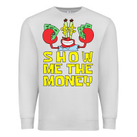 Dove Grey mr krabs show me the money Premium Sweatshirt - artisFamous