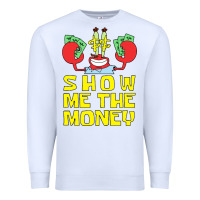 White mr krabs show me the money Premium Sweatshirt - artisFamous