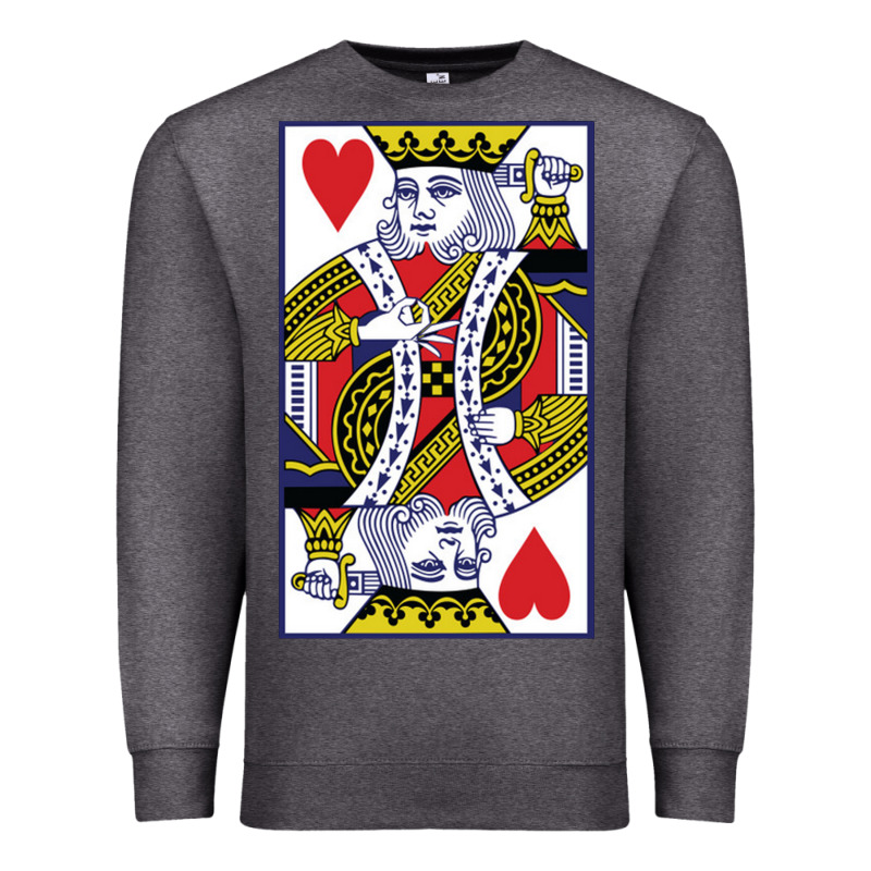 King Of Hearts Premium Sweatshirt by artisFamous | Teevron