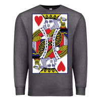 Charcoal Heather king of hearts Premium Sweatshirt - artisFamous