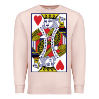 Pale Pink king of hearts Premium Sweatshirt - artisFamous