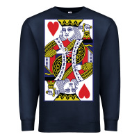 Navy king of hearts Premium Sweatshirt - artisFamous