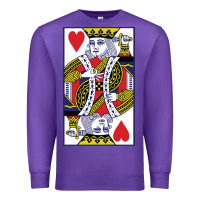 Purple king of hearts Premium Sweatshirt - artisFamous