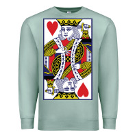 Seafoam king of hearts Premium Sweatshirt - artisFamous