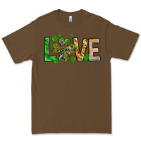 Cacao St. Patrick's Love luck with clover Premium Tee - HowdyJamesFarm