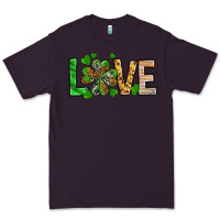 Plum St. Patrick's Love luck with clover Premium Tee - HowdyJamesFarm