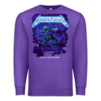 Purple blast the lightning Premium Sweatshirt - artisFamous