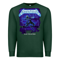 Sports Green blast the lightning Premium Sweatshirt - artisFamous