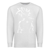 Oatmeal Heather Goku Premium Sweatshirt - artisFamous